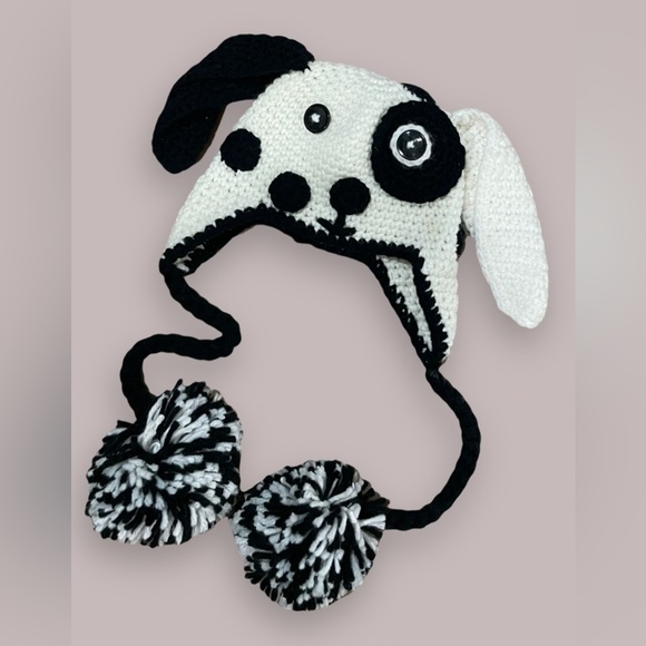 EUC The Daisy Baby (Boutique Brand) Panda Knit Hat - Picture 3 of 3